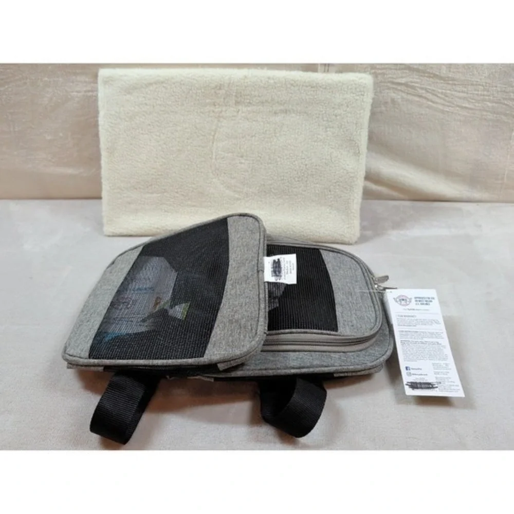 Sherpa‎ Element Pet Carrier Medium Gray Airline Approved Travel Bag 16 lbs NWT